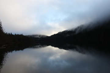 clouds over the lake