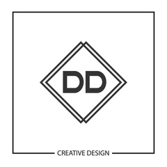 Initial Letter DD Logo Template Design Vector Illustration