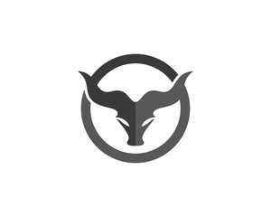 Bull head vector icon