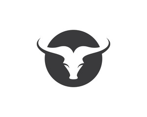 Bull head vector icon