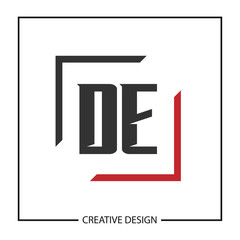 Initial Letter DE Logo Template Design Vector Illustration
