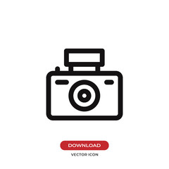 Photo camera vector icon