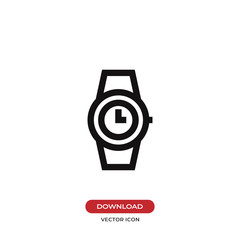 Wristwatch vector icon