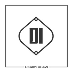 Initial Letter DI Logo Template Design Vector Illustration