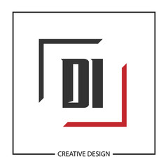 Initial Letter DI Logo Template Design Vector Illustration