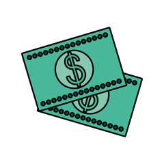 bills dollar money isolated icon