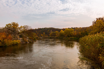 Fototapeta na wymiar mountain river Southern Bug Ukraine