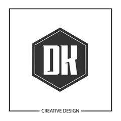 Initial Letter DK Logo Template Design Vector Illustration