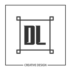 Initial Letter DL Logo Template Design Vector Illustration