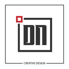 Initial Letter DN Logo Template Design Vector Illustration