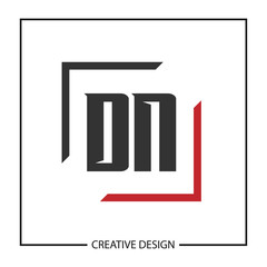 Initial Letter DN Logo Template Design Vector Illustration