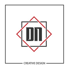 Initial Letter DN Logo Template Design Vector Illustration