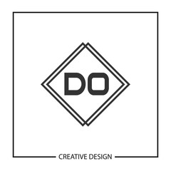 Initial Letter DO Logo Template Design Vector Illustration