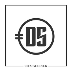 Initial Letter DS Logo Template Design Vector Illustration