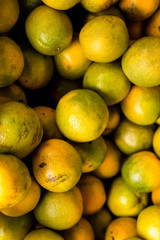 Orange fruit in the marketing