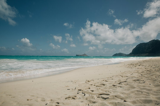 Waimanalo Beach Aerial View