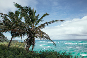 View of Mokoli´i island from Kualoa shore