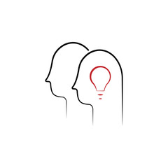 team intelligence 2 colored hand drawn icon. Team colored element illustration. Outline symbol design from team work  set