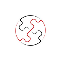 unity 2 colored hand drawn icon. Team colored element illustration. Outline symbol design from team work  set