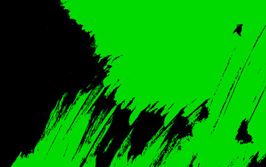  Black and green hand painted background texture with grunge brush strokes