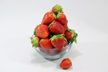 A fresh pick bowl of strawberries