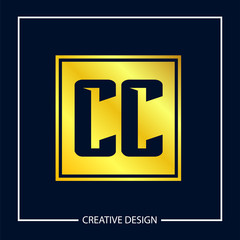 Initial Letter CC Logo Template Design Vector Illustration