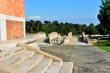 The ancient Chinese buildings