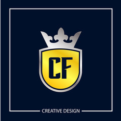 Initial Letter CF Logo Template Design Vector Illustration