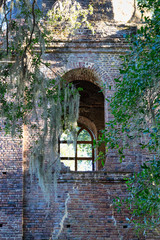 Church ruins in the trees