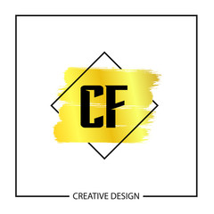 Initial Letter CF Logo Template Design Vector Illustration