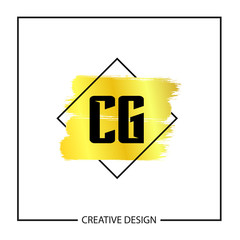 Initial Letter CG Logo Template Design Vector Illustration