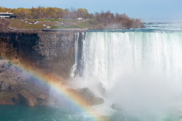 View at Niagara Falls from Canadian side at summer time