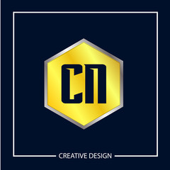 Initial Letter CN Logo Template Design Vector Illustration