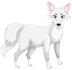 A whitec on white background