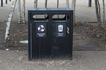 Public Trash Can Recycling