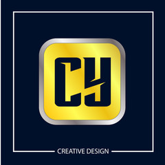 Initial Letter CY Logo Template Design Vector Illustration