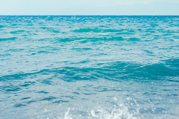 sea surface summer wave background. Natural tropical water Paradise. Cube nature relax.