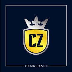 Initial Letter CZ Logo Template Design Vector Illustration