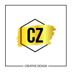 Initial Letter CZ Logo Template Design Vector Illustration