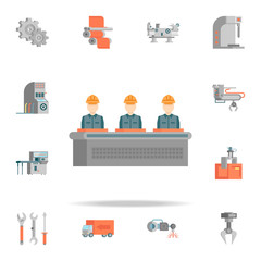 colored assembly  production icon. Production icons universal set for web and mobile