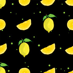 fruit pattern background graphic lemon