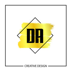 Initial Letter DA Logo Template Design Vector Illustration