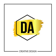 Initial Letter DA Logo Template Design Vector Illustration