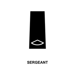 japan sergeant military ranks and insignia glyph icon