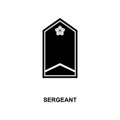 japan sergeant military ranks and insignia glyph icon