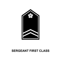 japan sergeant first class military ranks and insignia glyph icon