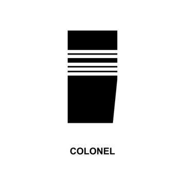 French Colonel Military Ranks And Insignia Glyph Icon