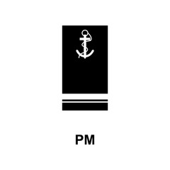 French pm military ranks and insignia glyph icon