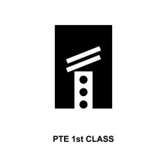 French pte 1st class military ranks and insignia glyph icon