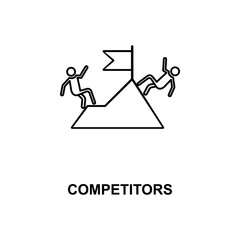 competitors line icon